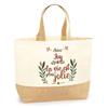 Sac jute (tote bag) - PLANETEE - Joy la vie est plus jolie - jute naturel - multicolore - fabriqué en France