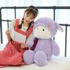 Cartoon Long Cute Eared Sheep Plush Toy Eggplant In Its Arms Kids Birthday Gift