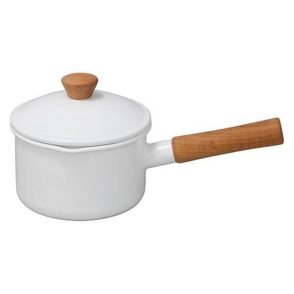 Noda Enamel Couleur Saucepan 14cm White 65317  14cm Beige 65318