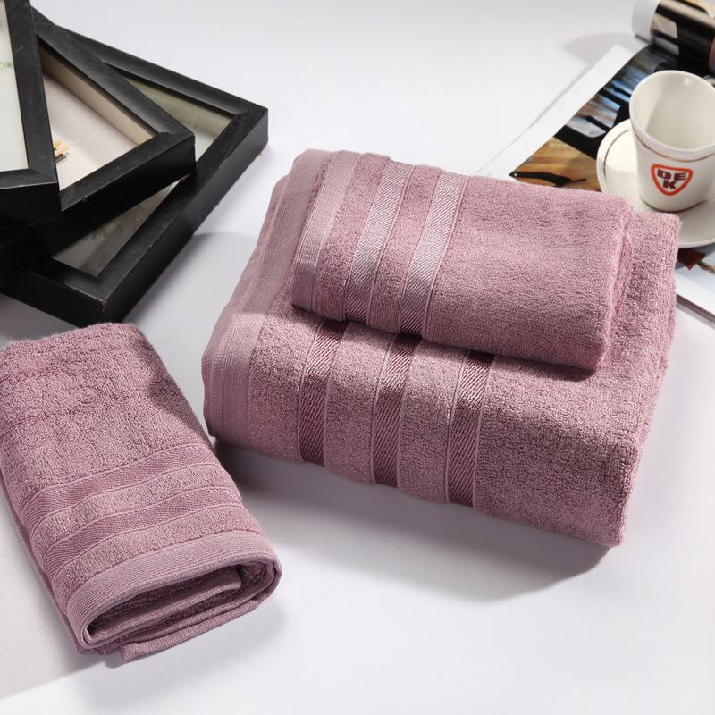 Bamboo Fiber Bath Towel Set: Soft, Absorbent, Antibacterial Three-Piece Set
