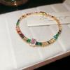 Bracciale Quadrifoglio Zircone Cuore - Gioiello Elegante e Versatile per Donna