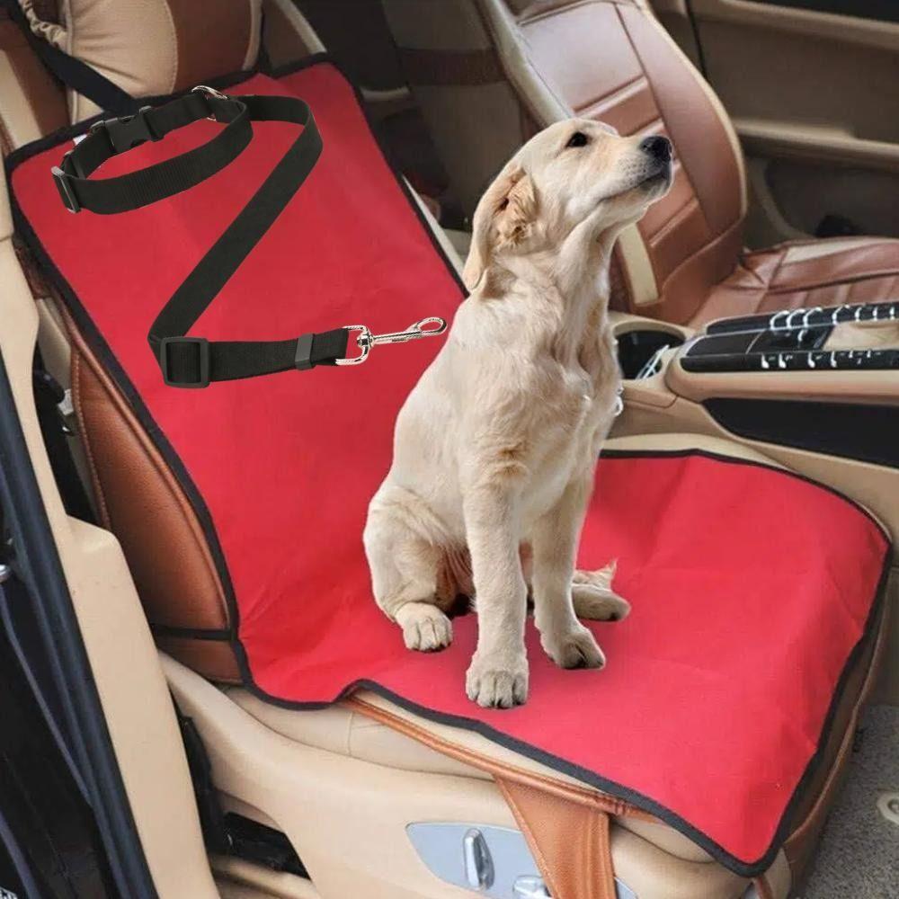 Waterproof Pet Car Travel Set Adjustable Secure Restraint Leash Carrying Rear Seat Cover  Vet Visit