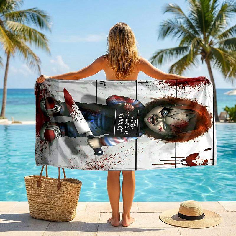 Chucky Fashion Beach Towel: Ideal for Summer Adventures Soft, absorbent and quick drying suitable for swimming and bathing