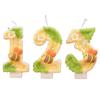 1pcs Bee Digital Candle Super Sequin Birthday Cake Plugin Festive Atmosphere Color Matching Candle