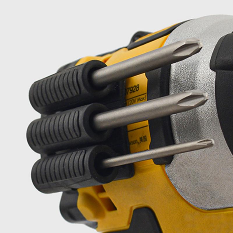 Uchwyt na bity z szybką wymianą, kabura na narzędzia, bardzo mocny klej, uchwyt boczny na bity do wiertarki elektrycznej lub wkrętarki udarowej