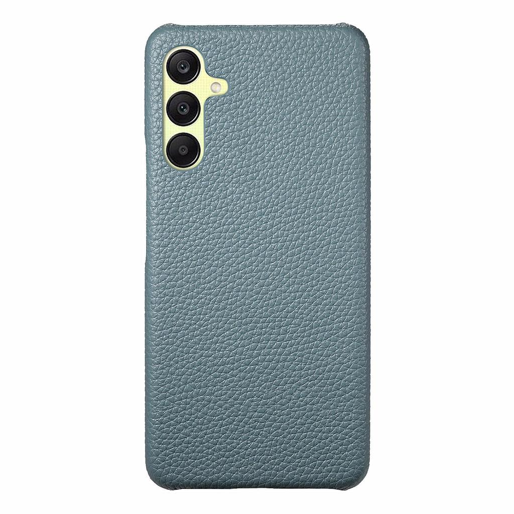 For Samsung Galaxy S25+ Case Litchi Texture Leather Coated PC Mobile Back Cover
