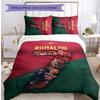Set Lenzuola 3 Pezzi con Stampa Cristiano Ronaldo Morbido Delicato sulla Pelle Lavabile Copripiumino e Federe Set Stagione Unica Camera da Letto
