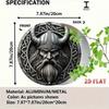 Viking Odinův Havran Severská Mytologie Nástěnné Umění Kulatý Kovový Značka Domácí Bar Garáž Pánská Jeskyně Dekor