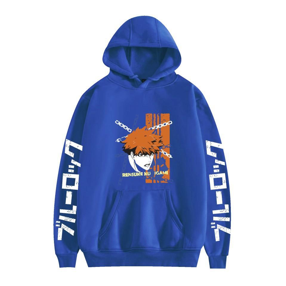 

BLUE LOCK Anime Hoodie BLUE LOCK Hoodie Streetwear Hooded Sweatshirt Men Women Cosplay Sports XXS синій