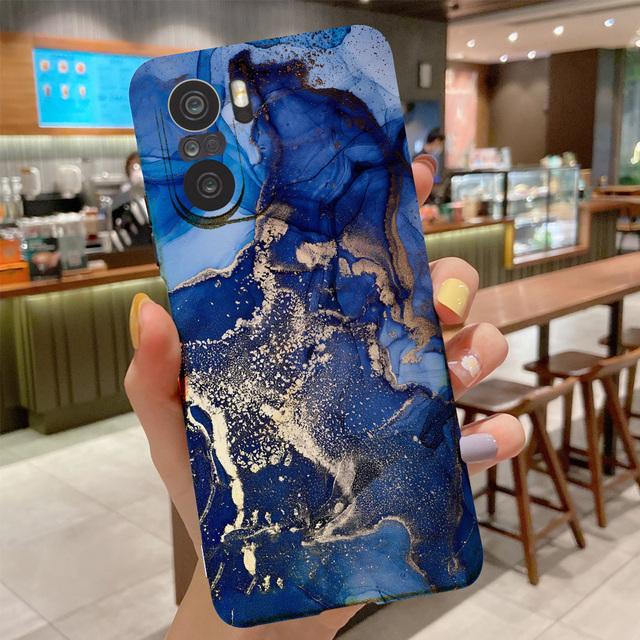 Marmor Muster Fall für Xiaomi Redmi Hinweis 11 10 11S 10S 9 7 5 9T 9A 9C 9S 9 8 Pro 8T 6 5 Plus 10A 10C 5G Silikon Soft Cover