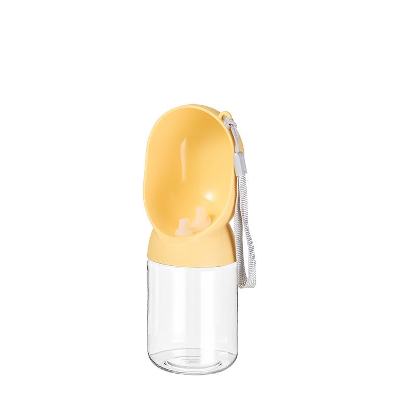 

Portable Pet Drinking Cup - Perfect for Dogs To Carry When Going Out. Leak-proof Water Dispenser for Easy Feeding. High-quality Design, Lightweight. [yellow] water feeding 350ml