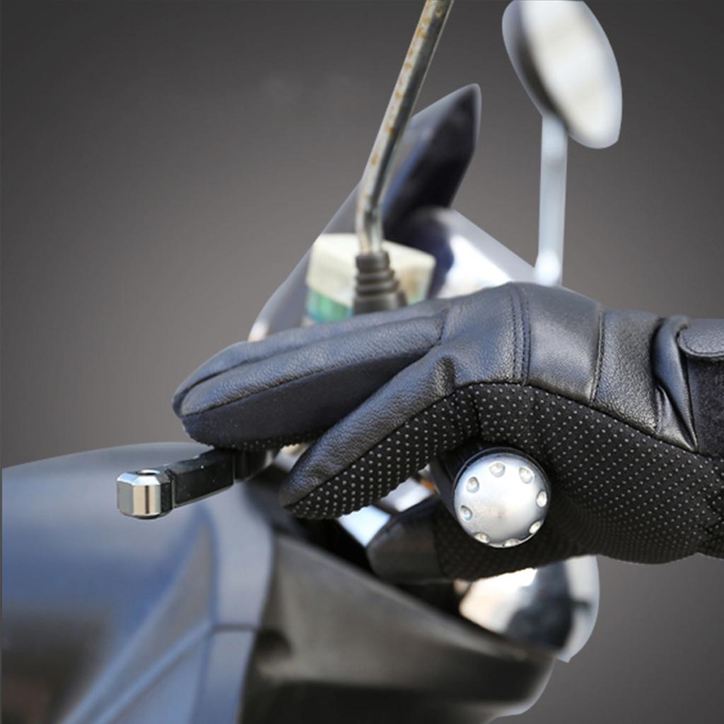 Touchscreen Hand Warmer Windproof Soft Leather Heating Gloves USB Motorcycle Thermal Gloves for Winter Ski Sports