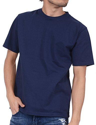

[T-shirt.st] Short-sleeved plain t-shirt, extra thick, super heavyweight, 10.2oz, men s, navy, XL