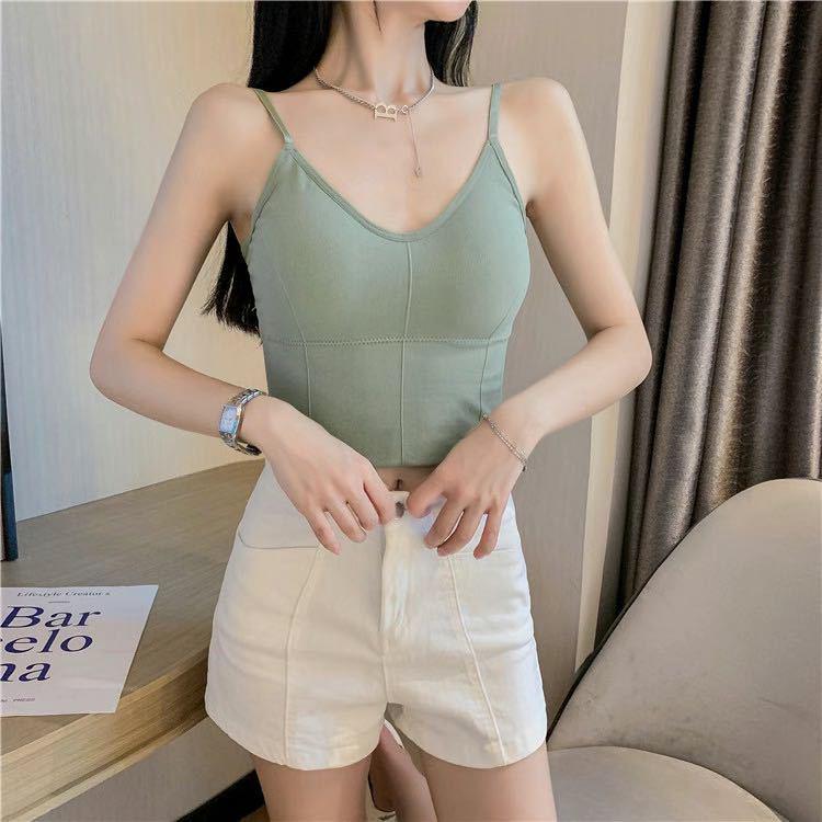 

Женская майка с перекрещенной спиной в стиле ретро - Модный стиль Ins, Шикарное нишевое нижнее белье и верхняя одежда, Стильный короткий бандо. One Size