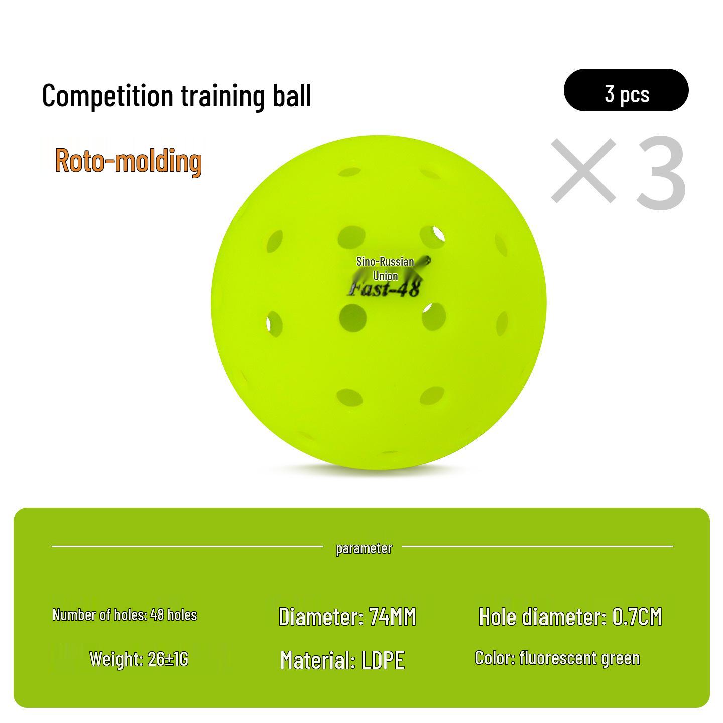 Professional Outdoor Pickleball with 48 Holes for Competition and Training