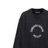 Emporio Armani Ss23 Letter Logo Embroidered Crew Neck Long Sleeve Sweatshirt Men Sweatshirt Black 6L1MC3-1JQNZ-0031