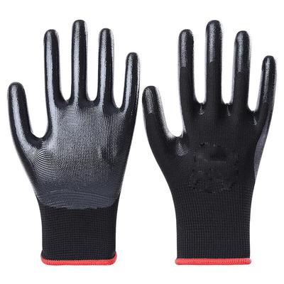 Jingya Black Nitrile Coated Work Gloves