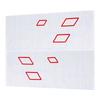100x38cm Car Body Side Sticker PVC Decals DIY Sport Styling Decoration Auto Truck Racing Accessories White Red