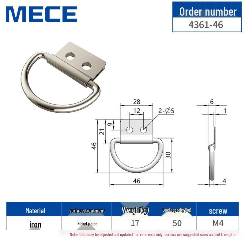 

Сверхпрочный D-образный крюк для крепления груза в кузове грузовика с треугольной защелкой