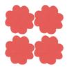 4Pcs Flower Heel Pad Self-adhesive Non-slip Foot Pain Relief Blister Prevention Loose Shoes High Heel Grip Cushion Protector Insert Liner