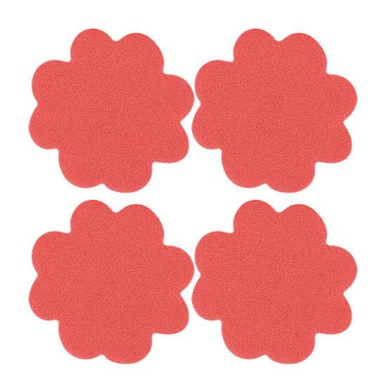 4Pcs Flower Heel Pad Self-adhesive Non-slip Foot Pain Relief Blister Prevention Loose Shoes High Heel Grip Cushion Protector Insert Liner