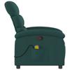 Massage Relax Chair Dark Green Fabric