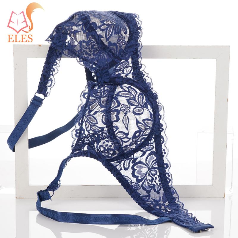 Deep V Sexy Unterwäsche Ultradünnes BH-Set Plus Size Büstenhalter Damen Dessous Spitzenstickerei Transparenter BH