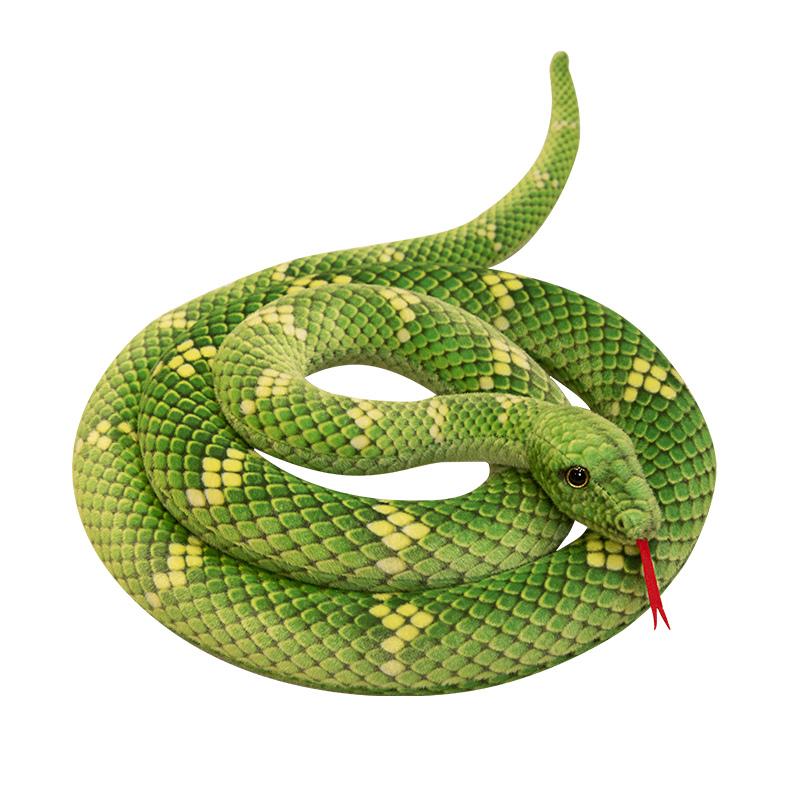 70~280Cm Water Boa Slang Pluche Speelgoed Simulatie Gevlekt 6 Kleuren Eng Dier Pluche Speelgoed Prop Mannen Verjaardagscadeau Straight 70cm