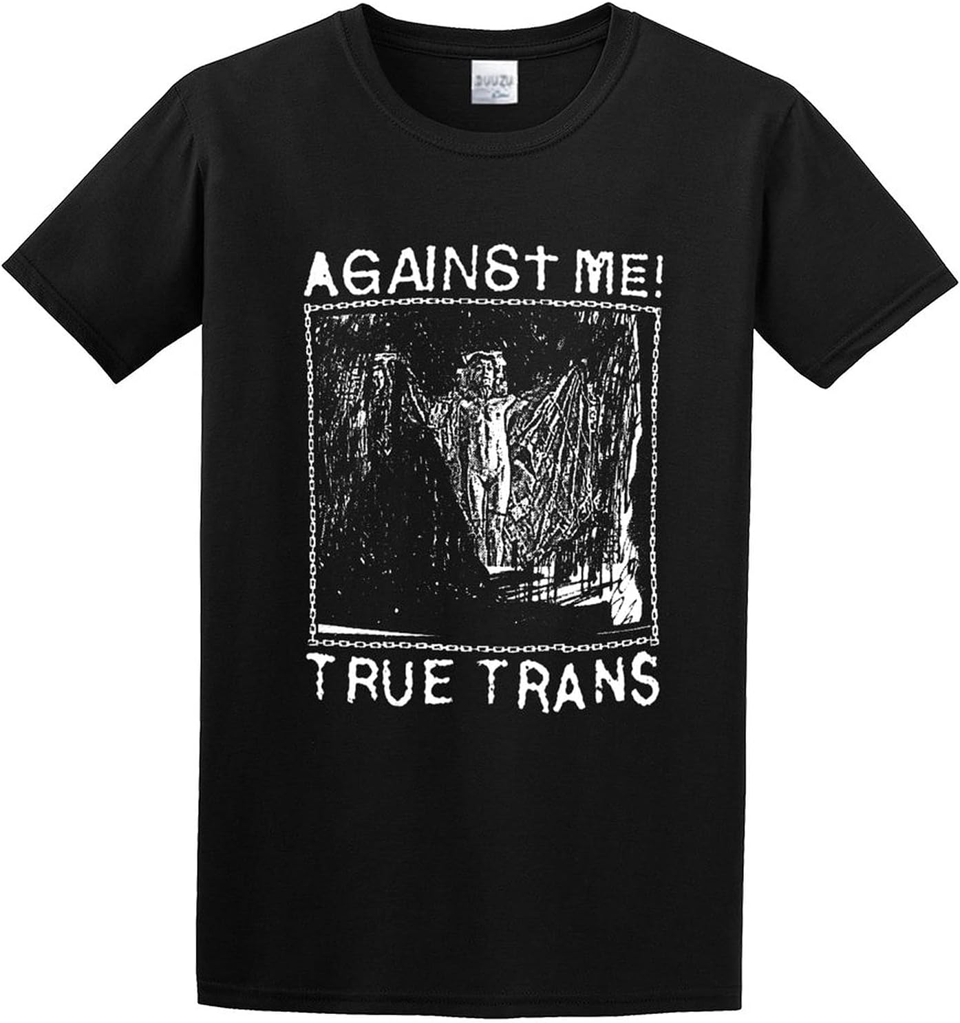 Against Me True Trans Pop One Heads Metal T Shirt Printed Black Graphic Top Tee for Men S чёрный