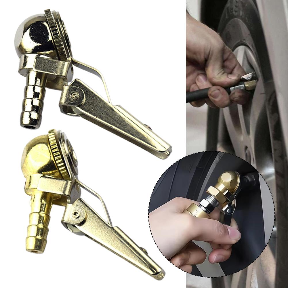 NEW Tire Air Chuck Inflator With Valve Stem Air Pump Tools Connector Chuck Truck Inflator Clip Repair Auto Valve Tyre W2G8