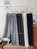 2025 Winter Women's Fleece-lined Slimming Wide-leg Pants - Elastic Waist, Loose Fit, Drapey Style