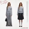 UNIFREE Autumn Lace-Trim Long-Sleeve Sweatshirt