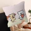 Simple-line Small Dog Personalized Pillow Dust Cover Bedroom Kids Party Decoration Pillowcase Birthday Children Gift