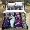 Overlord Cartoon Printed Bedding Sets Exquisite Bed Supplies Set Duvet Cover Bed Comforter Set Bedding Set Luxury Birthday Gift
