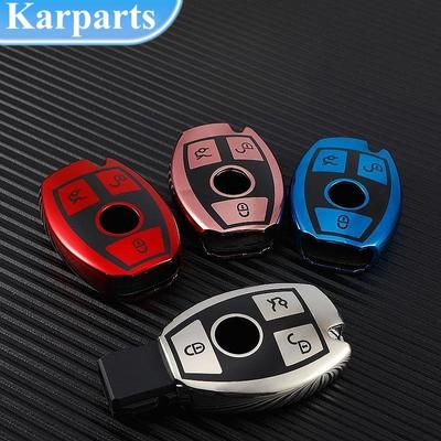2/3 botões macio tpu carro remoto chave caso capa escudo fob para mercedes benz abrg classe glk gla glc glr w204 w210 w176 w202 w463