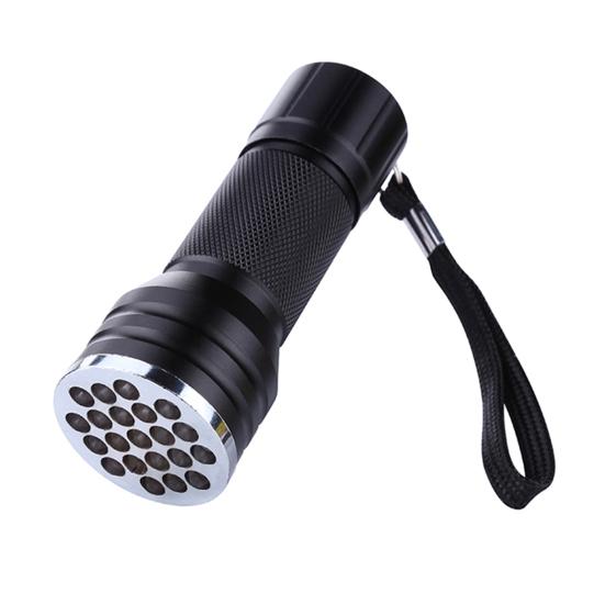

21 LEDs UV Flashlight Torch Light Pets Urine Fluorescent Agent Detector Lamp чёрный