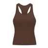 Ebb Women's Racerback Yoga Tank Top with Chest Pads 