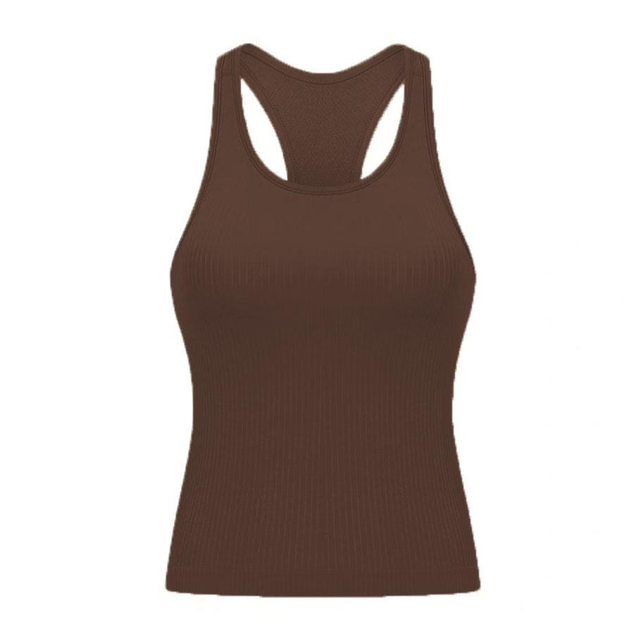 Ebb Women's Racerback Yoga Tank Top with Chest Pads
