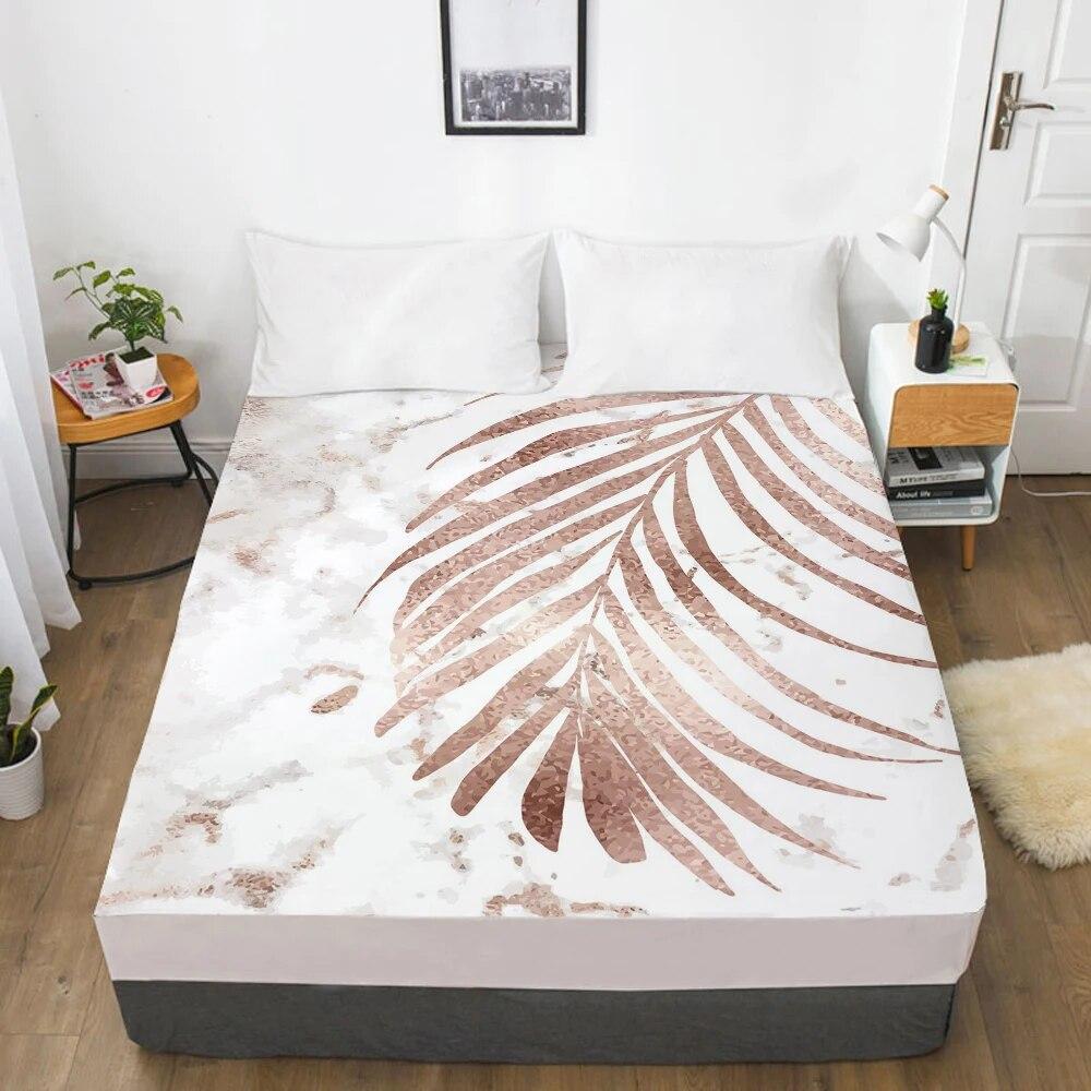 Mattress Cover Fitted Sheets With Elastic Band Bedsheet Bed Sheet Linens 160X200/200X220CM Size 3D Printed Pink Cactus