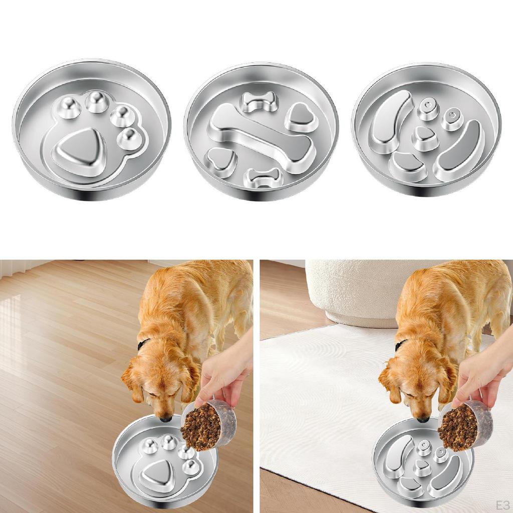 Dog Slow Feeder Bowl Cat Feeding Practical Easy To Clean Non Slip Durability Food Container