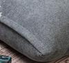Large Rectangle Waist Cushion Cover Sofa Car Backrest Pillowcase Bedroom Huge Pillow Case Protector Zipper Solid Color Multisize