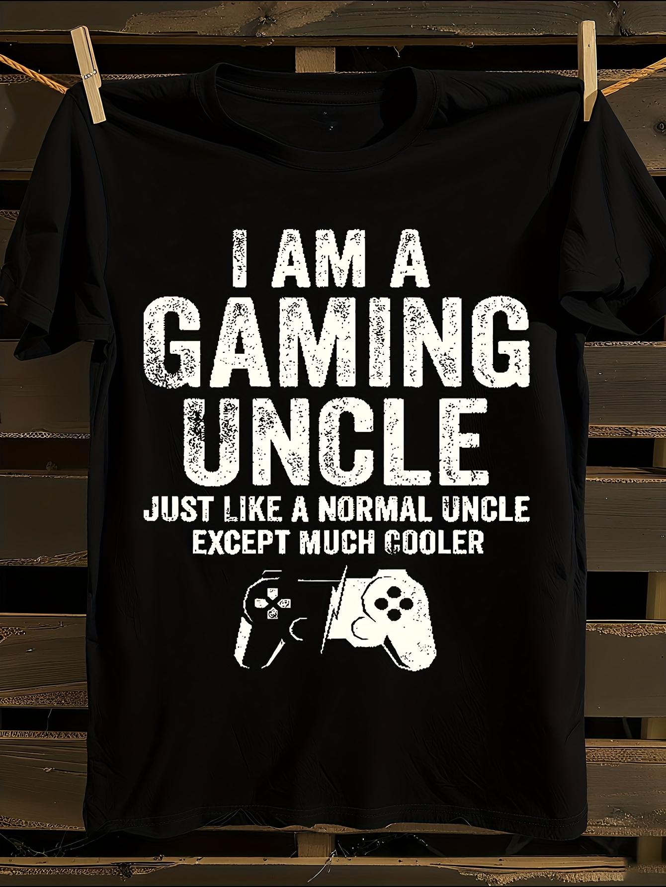 Funny Gaming Uncle T-shirt XXXXL