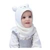 Conectaile Baby Knit Cute Hood Warmer Hat with Earmuffs and Ear for and Ages Hat, Protection, White, Babies, Toddlers, Kids, 2-5
