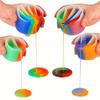 Silikon-Messbecher, Abnehmbarer Becher (2/3/4/5 Fächer) für Schmuckguss, Epoxidharz-Bastelarbeiten, Acrylfarben-Harzgießen