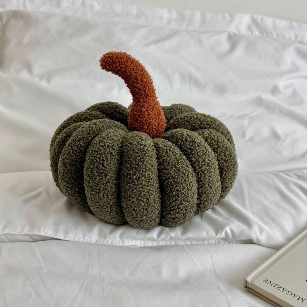 Almohada de Peluche de Calabaza de Halloween con Tejido Suave para Decoración del Hogar y Comodidad
