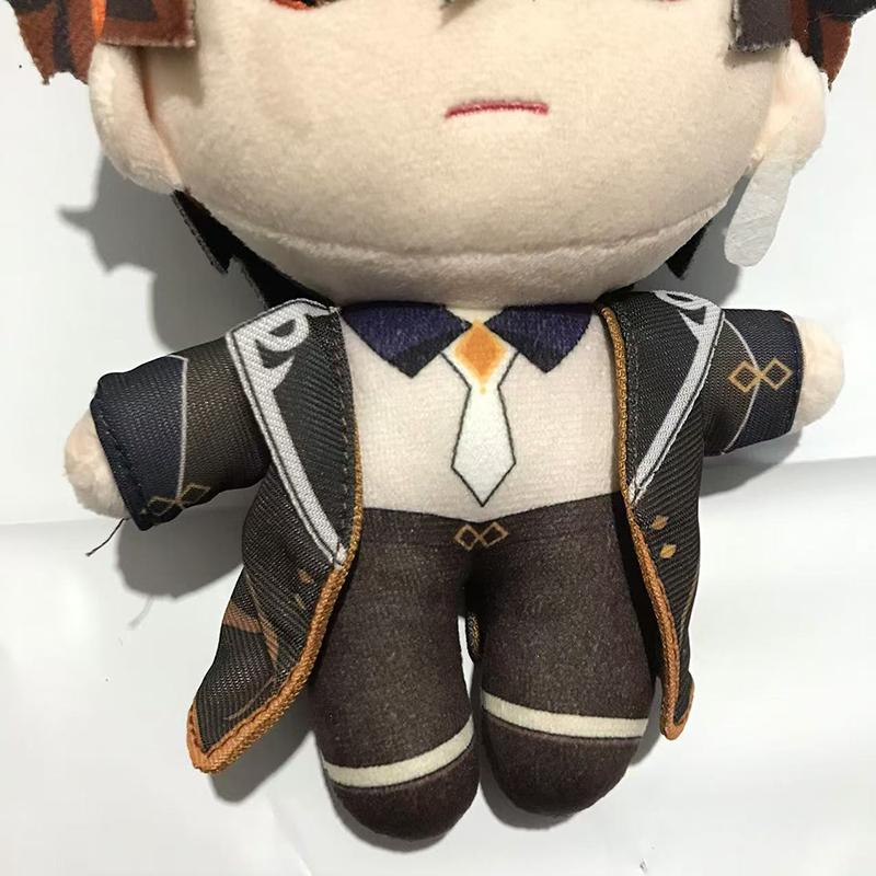 20cm Genshin Impact Zhong Li Plush Doll Pillows Cosplay Cartoon Props Accessories Adult Children Christmas Gifts