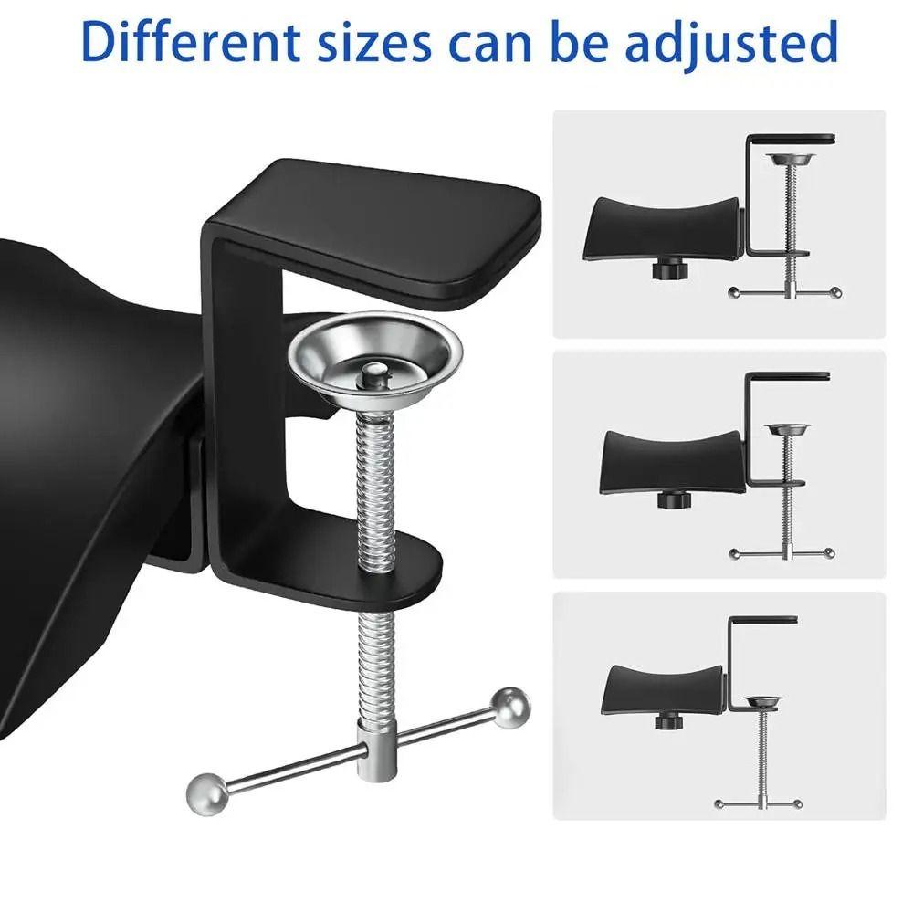Anti-Scratch Cushion Headset Hanger Metal Desktop Earphone Holder Office Computer Desk