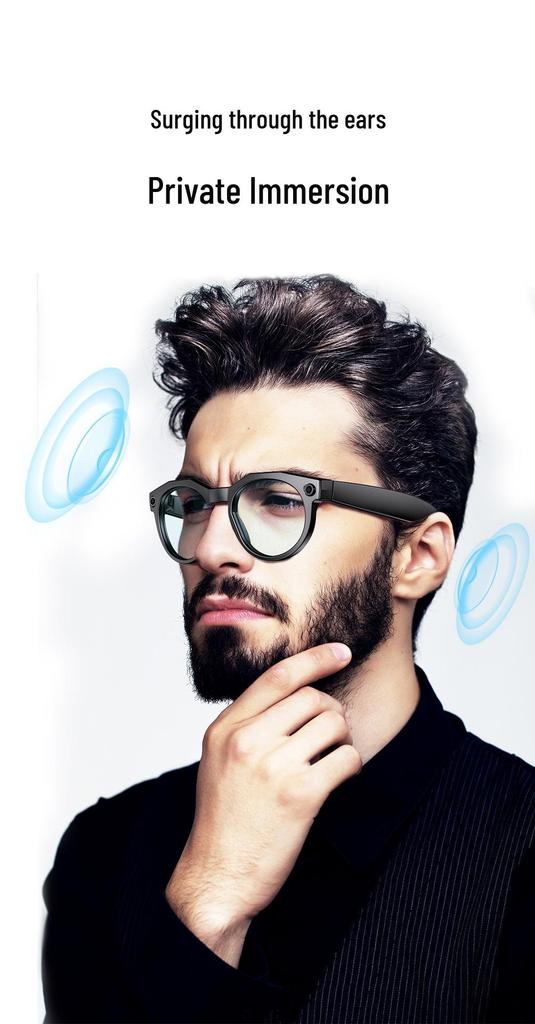 Smart AI Voice Control Glasses with Bluetooth Music, Translation, and 800W Camera
