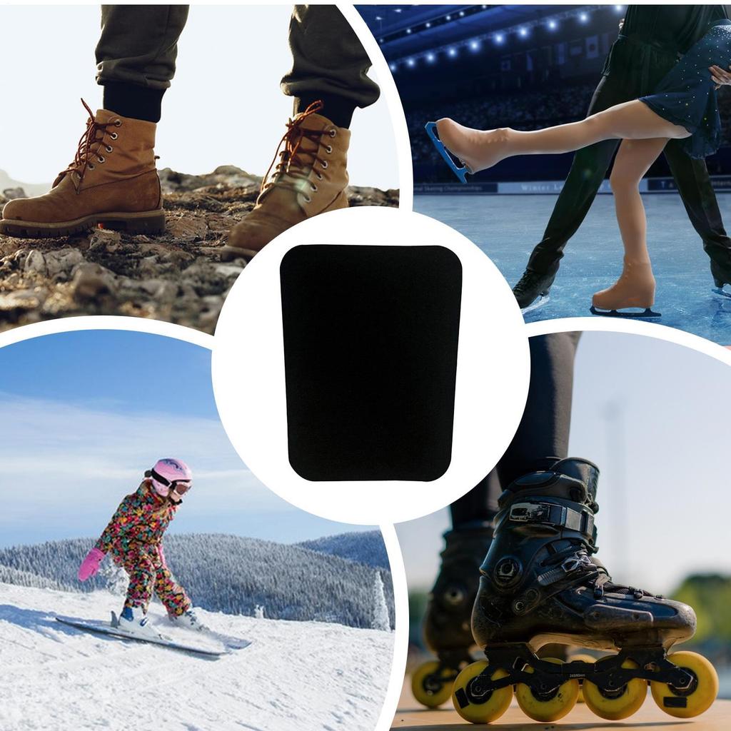 Snow Ski Shin Guards 4 Pieces Cuttable Leg Protector Snowboard Shin Protective Pad For Snowboarding Snowboarders Ski Enthusiasts