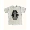 LANA DE REY Vintage Bohemian  T-Shirt - Unisex Regular Fit 100% Black & White Lana Morris Portrait Graphic Tee, Non-Transparent Fabric for Everyday